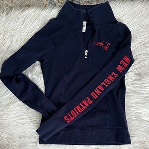 Pink NEW ENGLAND PATRIOTS Quarter-Zip Sweatshirt